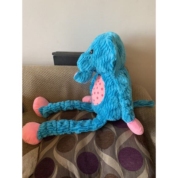 Hugfun International HUGE 37" Elephant Stretchy Arms Legs Plush Stuffed - Picture 8 of 9